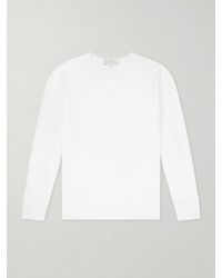 Studio Nicholson - Cotton-Jersey Henley T-Shirt - Lyst