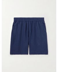 Sunspel - Straight-Leg Linen Shorts - Lyst