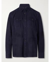 Ralph Lauren - Barrow Suede Overshirt - Lyst
