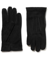 Mens Accessories Gloves Loro Piana Stirling Leather Gloves in Blue for Men 
