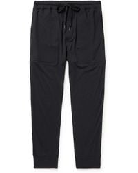 Tom Ford - Tapered Cotton-blend Jersey Sweatpants - Lyst