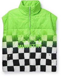 Liberal Youth Ministry - Printed Checked Shell Down Gilet - Lyst