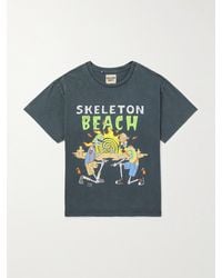 GALLERY DEPT. - Skeleton Beach T-Shirt aus Baumwoll-Jersey mit Print in Glitter-Optik - Lyst