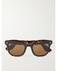 Brunello Cucinelli Oliver Peoples Square-frame Tortoiseshell Acetate Sunglasses - Multicolour
