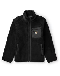 Carhartt - Prentis Logo-appliquéd Shell-trimmed Fleece Jacket - Lyst