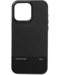 Native Union - (re)classic Logo-print Faux Leather Iphone 15 Pro Max Phone Case - Lyst