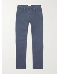 Sid Mashburn - Straight-Leg Cotton-Blend Twill Trousers - Lyst