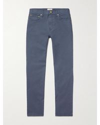 Sid Mashburn - Straight-Leg Cotton-Blend Twill Trousers - Lyst