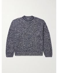 Acne Studios - Metallic Textured-Knit Sweater - Lyst