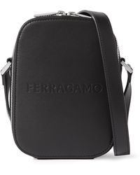 Ferragamo - Logo-embossed Leather Pouch - Lyst