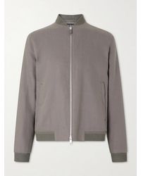 ZEGNA - Oasi Linen Bomber Jacket - Lyst