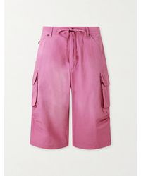 424 - Straight-Leg Cotton-Poplin Cargo Shorts - Lyst