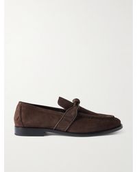 Bottega Veneta - Loafers Astaire Knot Aus Veloursleder - Lyst
