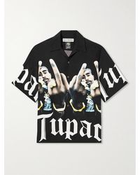 Wacko Maria - Tupac Camp-collar Printed Satin Shirt - Lyst