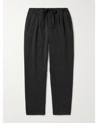 Massimo Alba - Keywest Straight-leg Cotton And Cashmere-blend Drawstring Trousers - Lyst