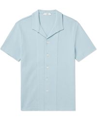 MR P. - Waffle-knit Cotton Shirt - Lyst