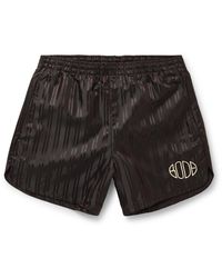 Nike - Bode Scrimmage Straight-leg Logo-embroidered Striped Satin Shorts - Lyst