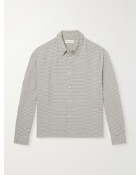 Studio Nicholson - Checked Cotton-Blend Shirt - Lyst