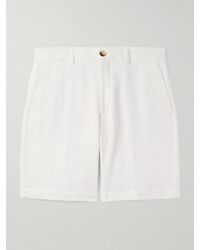 Brunello Cucinelli - Straight-leg Herringbone Cotton And Linen-blend Bermuda Shorts - Lyst