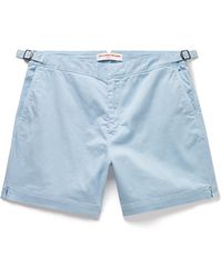 Orlebar Brown - Bulldog Slim-fit Cotton-blend Twill Shorts - Lyst