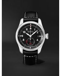 Bremont - Fury Automatic 40mm Stainless Steel And Leather Watch - Lyst
