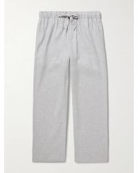 Frescobol Carioca - Luan Straight-Leg Linen And Cotton-Blend Drawstring Trousers - Lyst