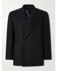 J. Mueser - Waverly Double-breasted Linen Blazer - Lyst