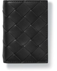 Bottega Veneta - Intrecciato Leather Trifold Wallet - Lyst
