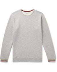 Paul Smith - Striped Cotton-jersey Sweatshirt - Lyst