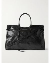 Balenciaga - Le City Travel Arena Textured-Leather Tote Bag - Lyst