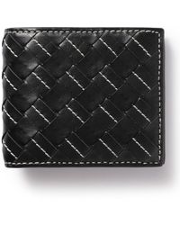 Bottega Veneta - Intrecciato Embroidered Leather Billfold Wallet - Lyst