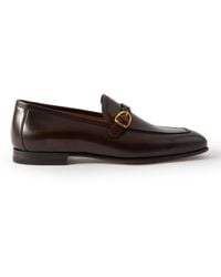 Tom Ford - Martin Burnished-leather Loafers - Lyst