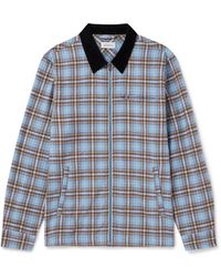 Saturdays NYC - Ryan Corduroy-trimmed Checked Cotton-flannel Jacket - Lyst