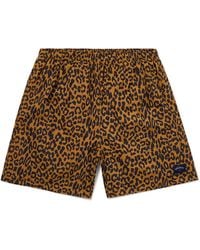 Noah - Straight-leg Mid-length Leopard-print Swim Shorts - Lyst