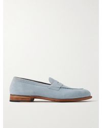 Grenson - Lloyd Suede Penny Loafers - Lyst