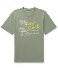 Hartford - Surf Shack Printed Slub Cotton-jersey T-shirt - Lyst