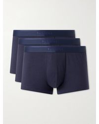 Sunspel - Three-Pack Stretch Cotton-Blend Jersey Boxer Briefs - Lyst