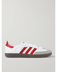 adidas Originals - White And Better Scarlet Samba Og Trainers - Lyst