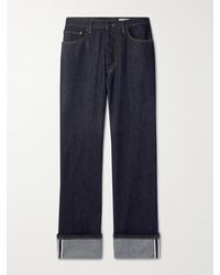 Alexander McQueen - Gerade geschnittene Jeans aus Selvedge Denim - Lyst