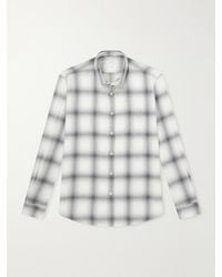 Sunspel - Checked Cotton-Flannel Shirt - Lyst