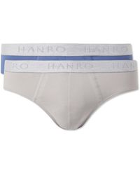 Hanro - Essentials Two-pack Stretch-cotton Briefs - Lyst