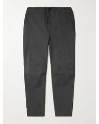 Lemaire - Maxi Military Tapered Garment-dyed Cotton Trousers - Lyst