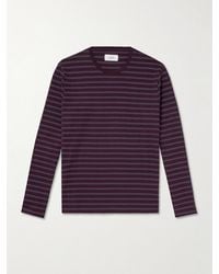 MR P. - Striped Cotton-jersey T-shirt - Lyst