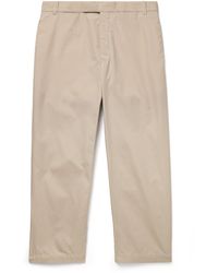 Thom Browne - Straight-leg Cropped Typewriter Cloth Trousers - Lyst