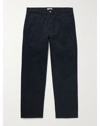NN07 - Aden 1923 Straight-leg Organic Cotton-blend Twill Chinos - Lyst