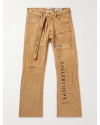 GALLERY DEPT. - Straight-Leg Embellished Printed Cotton-Canvas Cargo Trousers - Lyst