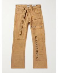 GALLERY DEPT. - Gerade geschnittene Cargohose aus Baumwoll-Canvas mit Verzierungen und Print - Lyst