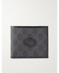 Gucci - Leather-trimmed Monogrammed Supreme Coated-canvas Billfold Wallet - Lyst