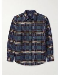 Portuguese Flannel - Virgo Ii Checked Merino Wool Overshirt - Lyst