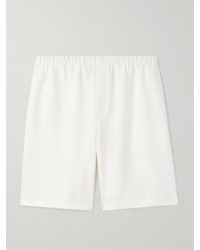 Gucci - Straight-Leg Logo-Jacquard Linen-Blend Shorts - Lyst